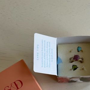 Gold and Green Gemstone Ring